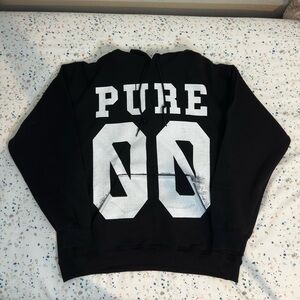 “PURE 00” Men’s Black Hoodie